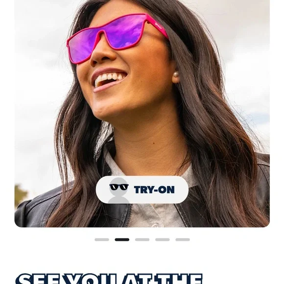 Goodr Pink Sunglasses with Purple Lenses - Picture 3 of 7